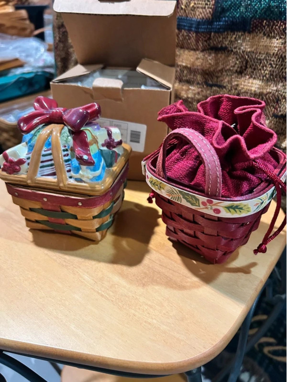 Longaberger Trinket & Little gifts baskets lot